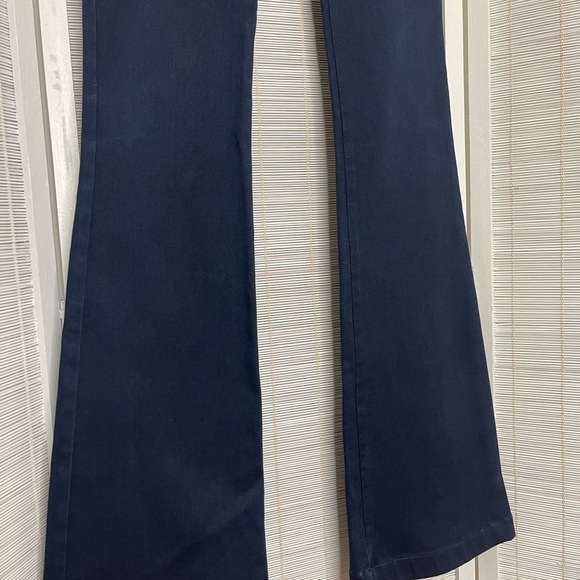 Veronica Beard Skinny Flare Jeans Dark Wash Double Button Size 2 - Picture 3 of 8